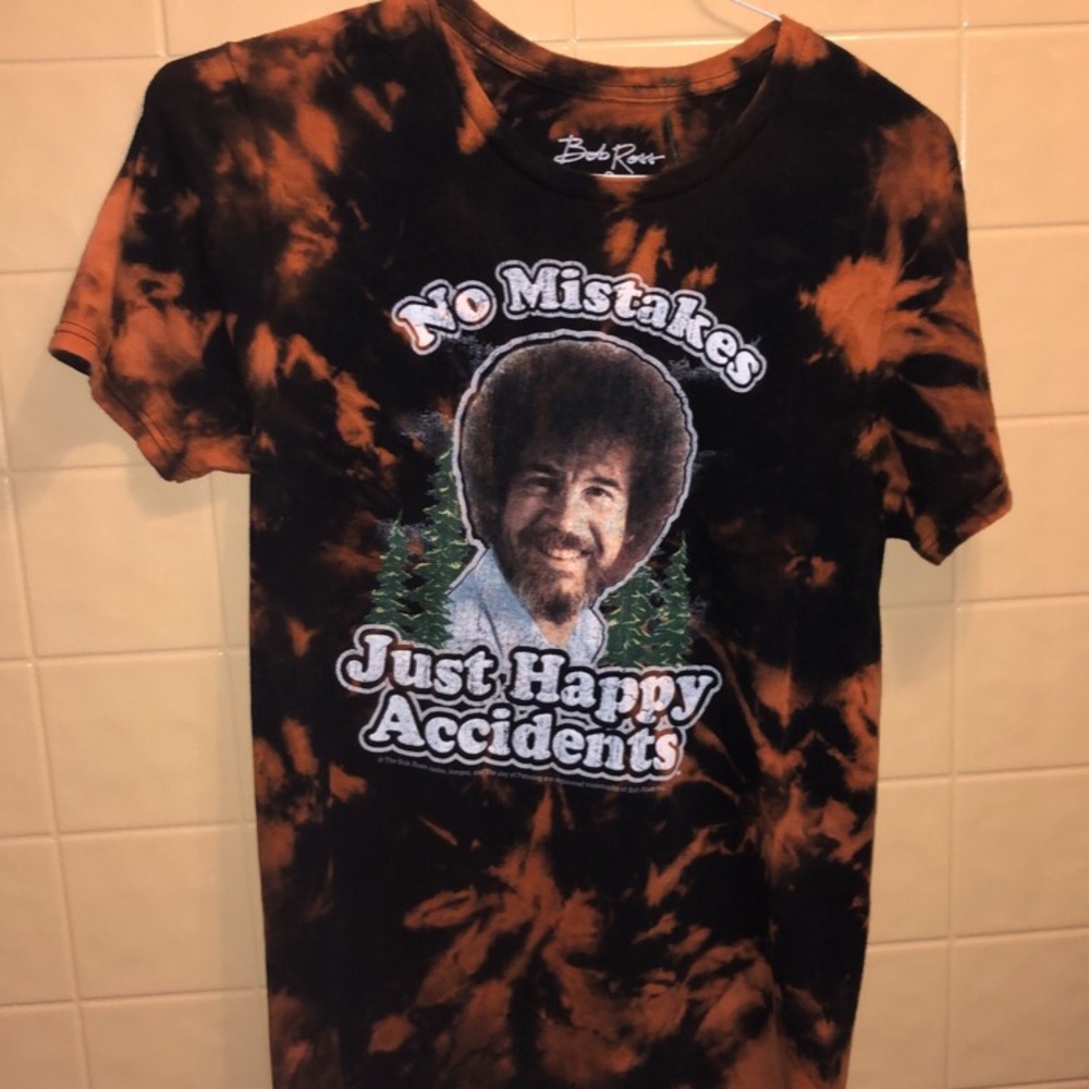 Bob Ross acid wash Tee
